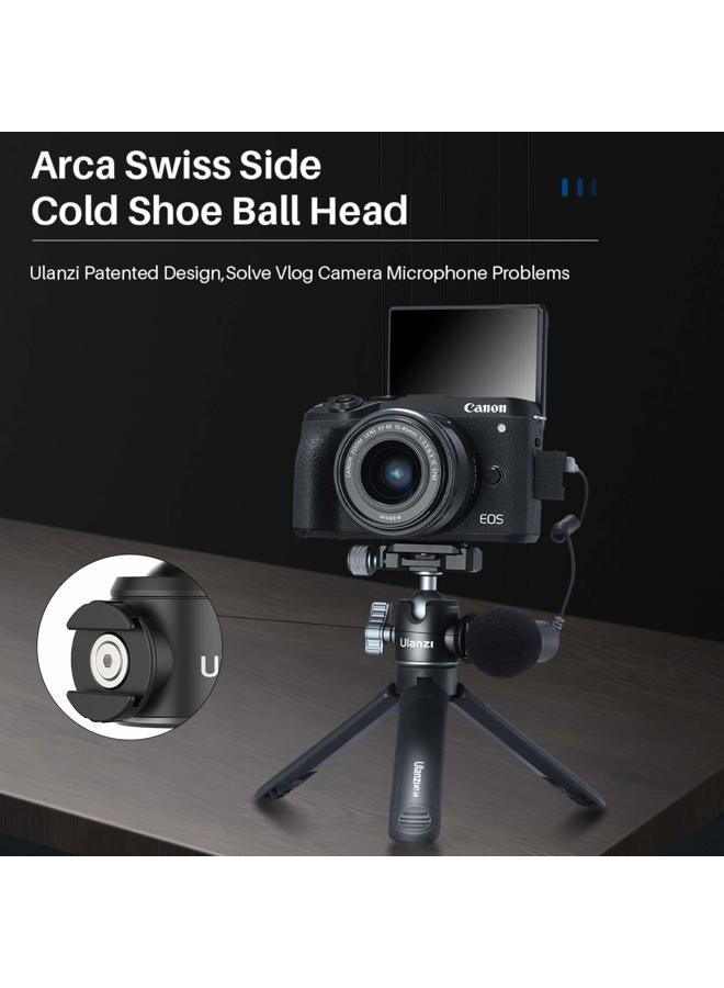 Ulanzi Tripod Ball Heads for 1/4" Tripod, U-80L Camera BallHead Metal Mini Ball Head 360 Degree Rotating Panoramic Arca Quick Release Plate & Cold Shoe, for DSLR Camera Camcorder Tripod Monopod Slider - Image 2
