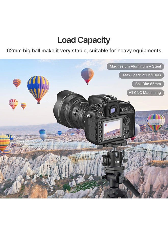Ulanzi Tripod Ball Heads for 1/4" Tripod, U-80L Camera BallHead Metal Mini Ball Head 360 Degree Rotating Panoramic Arca Quick Release Plate & Cold Shoe, for DSLR Camera Camcorder Tripod Monopod Slider - Image 5