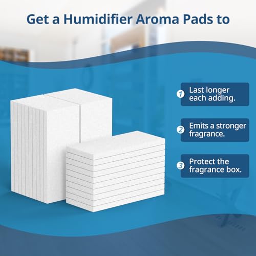 Beckacher Aroma Pads 30 Packs, Humidifier Replacement Filters Compatible with LEVOIT LV600S, Classic300S, LV600HH, OasisMist450S Humidifiers, Make The Fragrance Stronger and Longer Duration,White - Image 4
