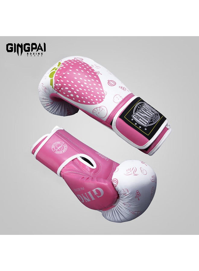 Competing pie Jingpai Boxing Gloves For Children And Adults, Women's Gloves, Fighting, Muay Thai, Sanda Training, Professional Combat, Punching Bag, 6oz - Image 2
