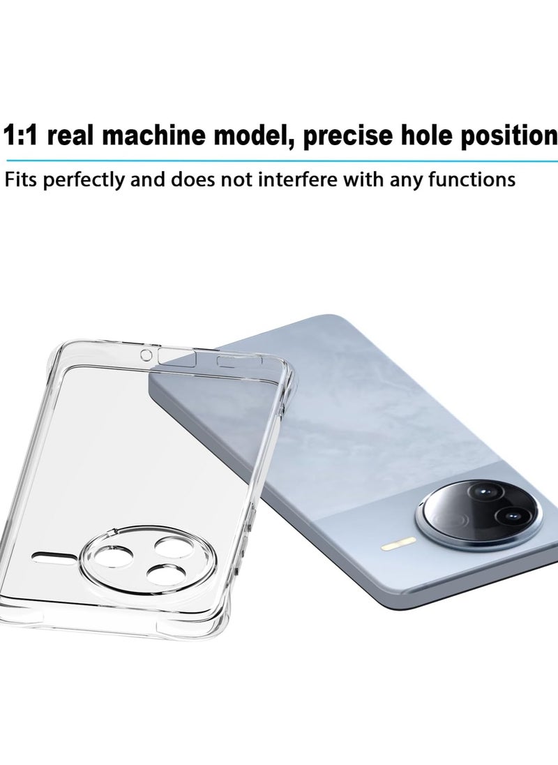 Generic - Silicone Case for Xiaomi Poco F7 Pro 5G Clear TPU Four Corners Protection Cover Transparent Soft funda - Image 1