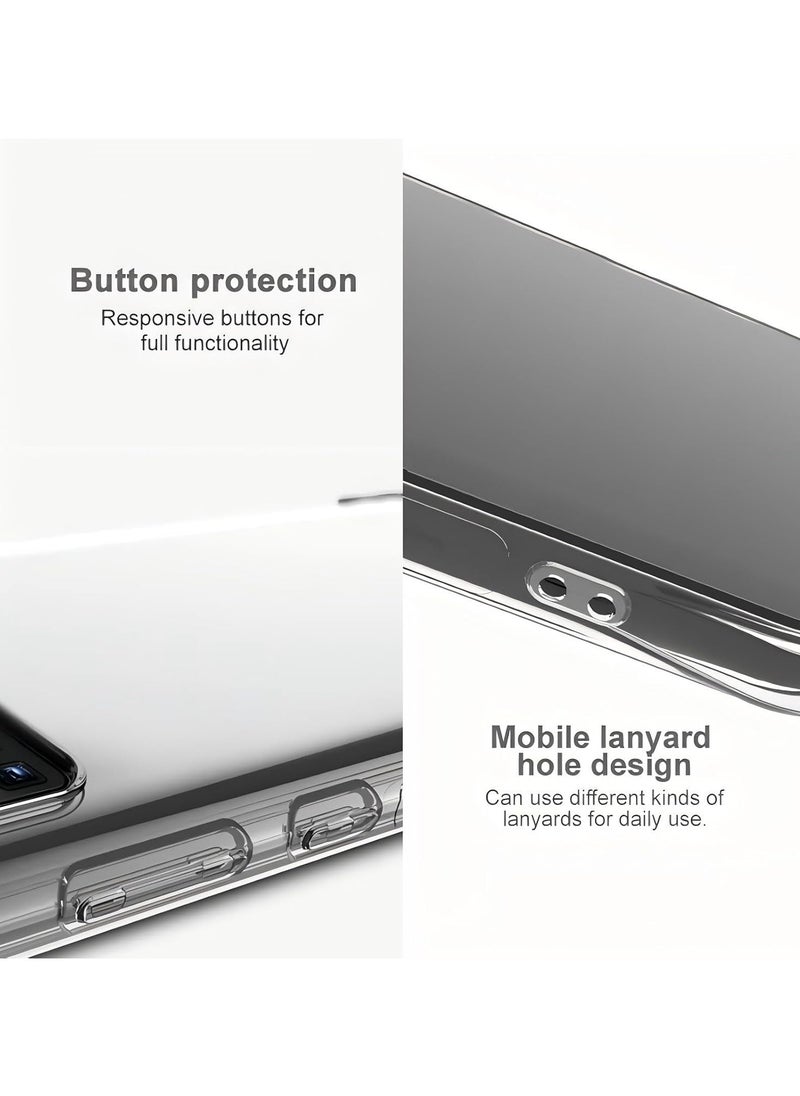 Generic - Silicone Case for Xiaomi Poco F7 Pro 5G Clear TPU Four Corners Protection Cover Transparent Soft funda - Image 1