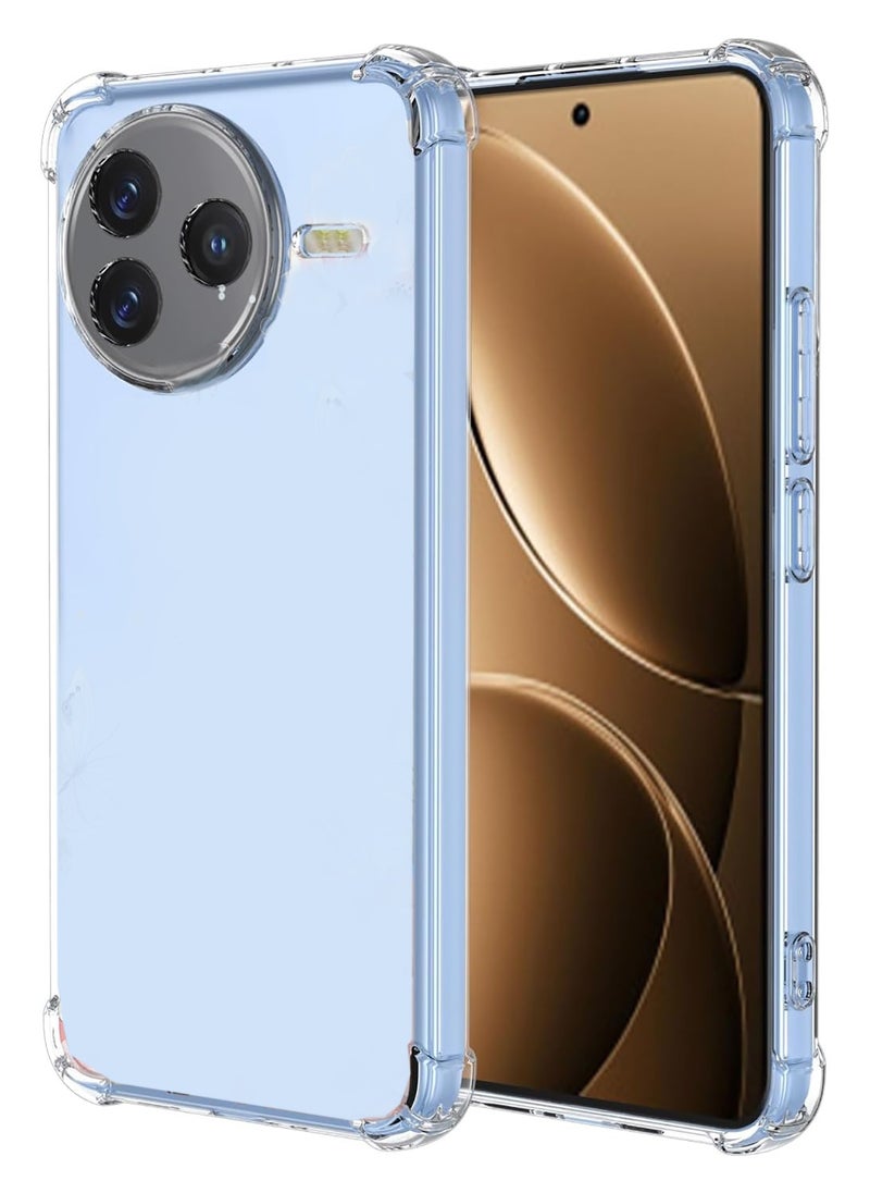Generic - Silicone Case for Xiaomi Poco F7 Pro 5G Clear TPU Four Corners Protection Cover Transparent Soft funda - Image 1