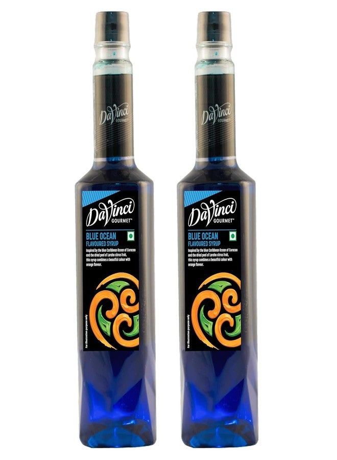 Pocket Kitchen DaVinci Gourmet Blue Ocean Flavoured Syrup 750ml (Pack of 2) | Vibrant Blue Drink Syrup for Mocktails, Slushies, Coolers, Cocktails & Creative Summer Beverages - Image 1