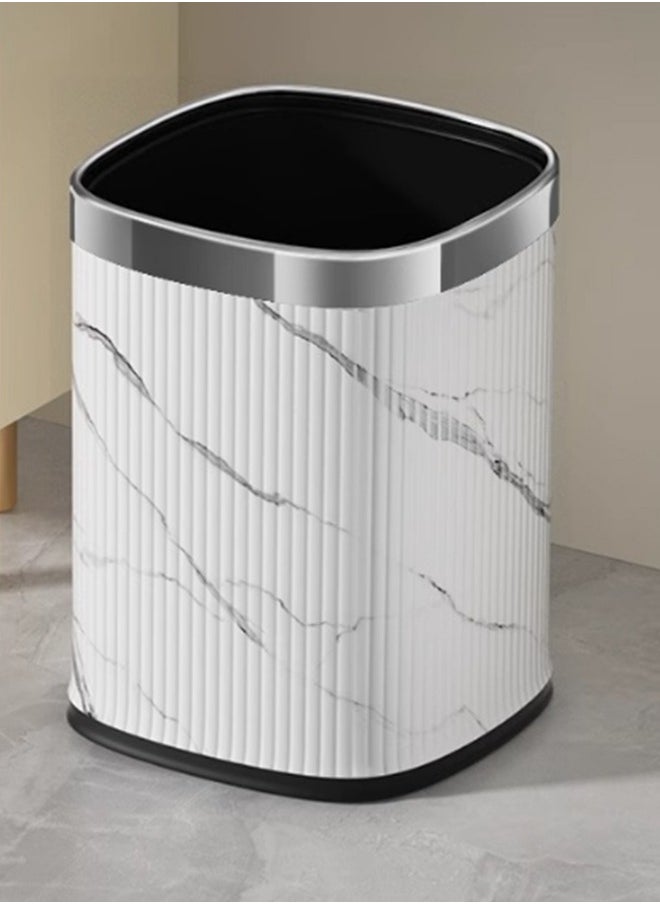 JCB CHIC Garbage Bin, Bathroom Wastebasket, Plastic Large capacity Trash Can, Living Room Kitchen Bathroom Round Waste Bin 12L  - Image 1
