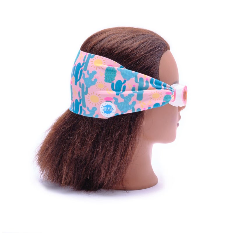 Splash Place KIDS SWIM GOGGLES with Fabric Strap - DESERT SUNSHINE | Fun, Fashionable, Comfortable - Tangle-Free, Swimming Goggles for Kids, Comfy Fabric Strap Goggles - Image 2