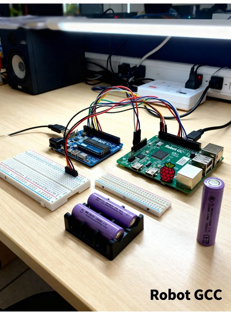 robotgcc True 3600 mAh 18650 Rechargeable Li-ion Battery 3.7 V Flat-Top Design | Verified Capacity High-Density Cells for Robotics, Arduino, STEM Education & DIY Electronics (3 Pack) - Image 4