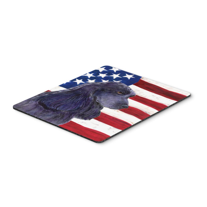 ""Caroline's Treasures Mouse/Hot Pad/Trivet  USA American Flag with Cocker Spaniel (SS4227MP)""