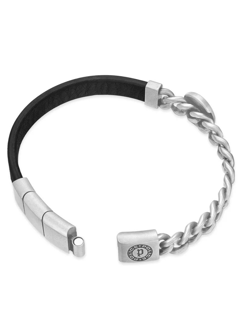 بوليس Bracelet for Men in Silver and Black