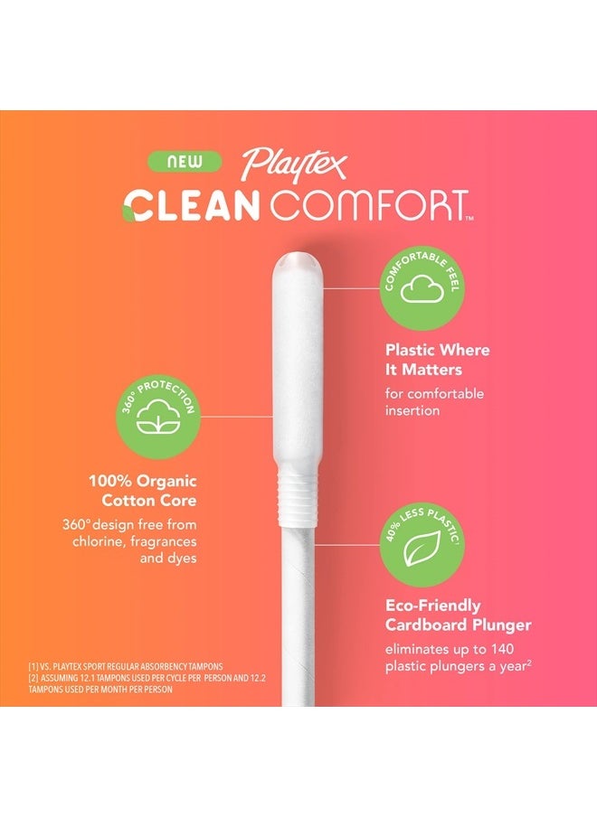 Playtex Clean Comfort Organic Cotton Tampons, Regular Absorbency, Fragrance-Free, Organic Cotton - 30ct - pzsku/Z547F64BEBEAAC2F34EF2Z/45/_/1715643475/6c1d1229-d961-4db3-8acd-c9c6d27c2fb2