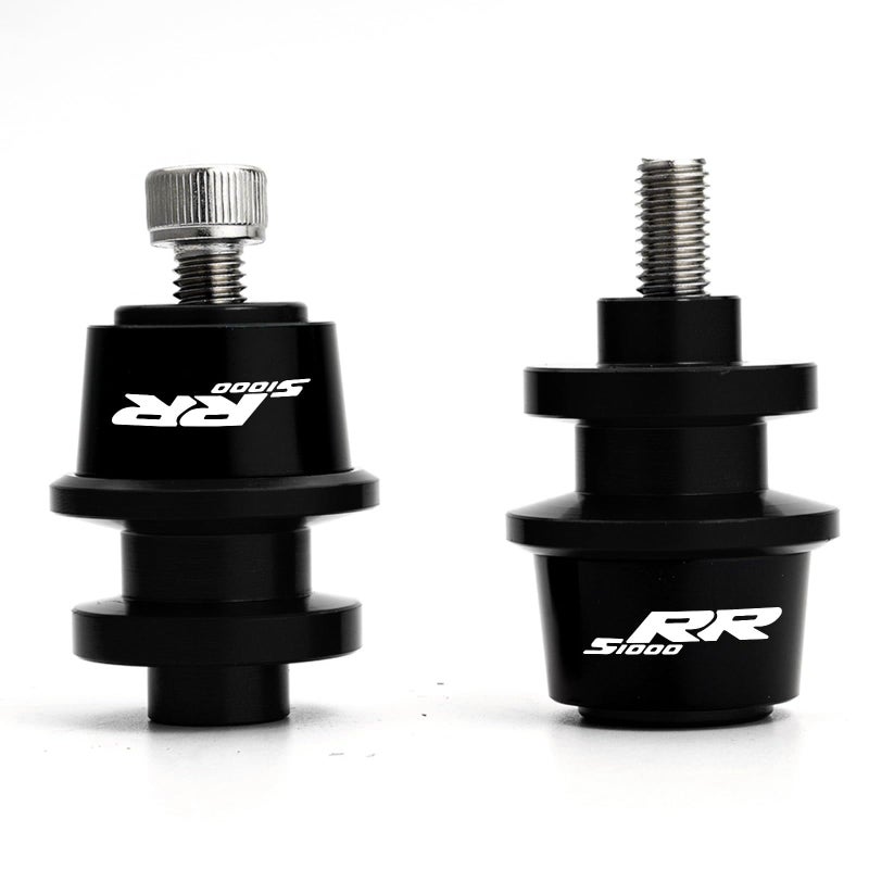مواك ملائم لـ S1000RR S1000 RR HP4 S 1000 RR 1000RR 2PCS 8MM سلايدر ذراع التأرجح ملحقات دراجة نارية CNC حامل ذراع التأرجح برغي أسود
