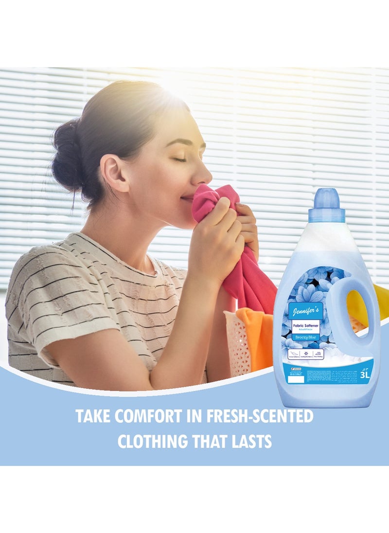 Jennifer's Fabric Softener Breezy Blue 4 x 3L  - Image 5