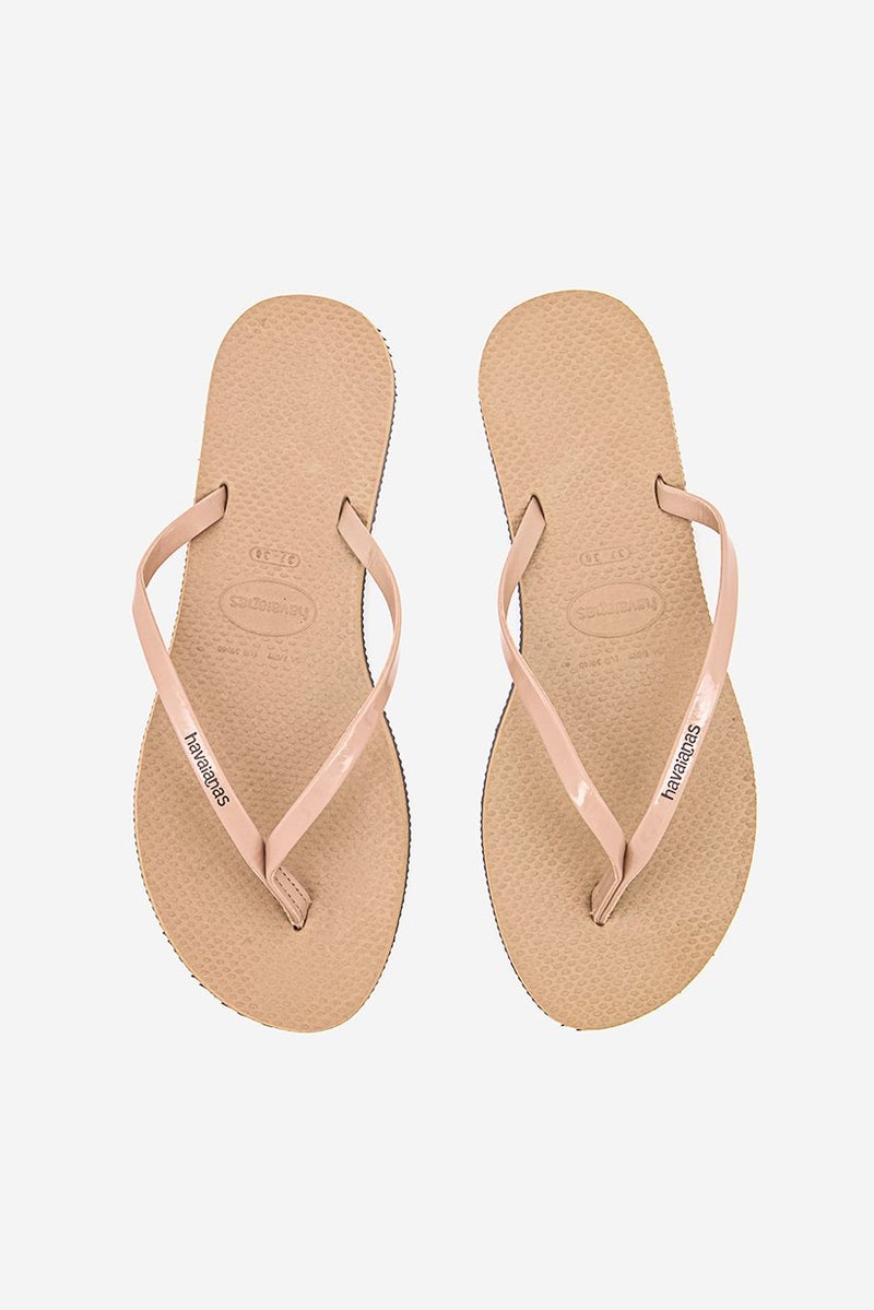 havaianas Women Style 2 You Metallic Slip On Flip Flop, Brown  - Image 4