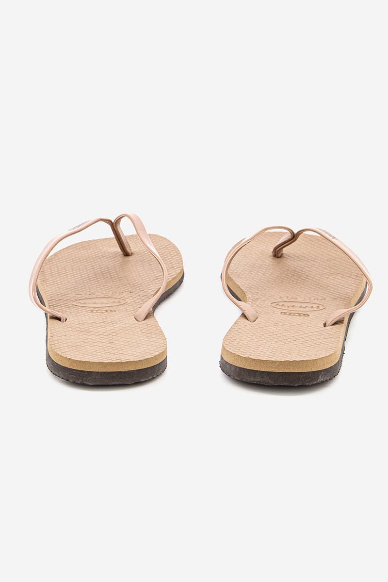 havaianas Women Style 2 You Metallic Slip On Flip Flop, Brown  - Image 2
