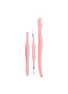 Beauté Secrets Pedicure Manicure Kit And Foot Care Kit (Eyebrow Razor Tweezer Hair Plucker Baby Nail Cutter Ear Cleaner Nail Filer) Pedicure Kit Gift For Men And Women Pink  - Image 3