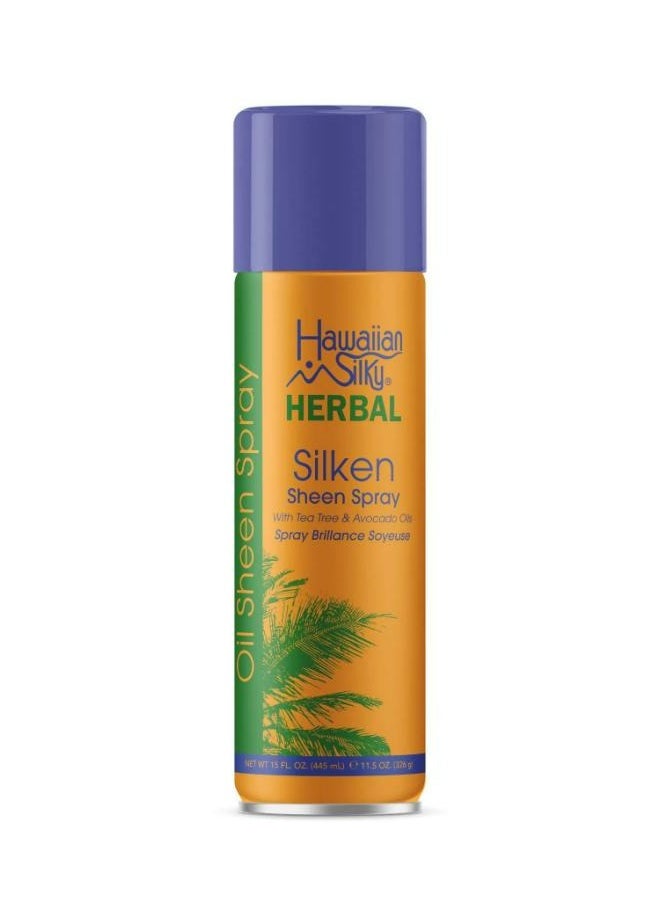 Hawaiian Silky Herbal Silken Spray With Tea Tree And Avocado Oils 445 ML 
