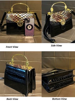 BLLE ROWN New Arrival Women's Luxury Handbags Elegant Snake Pattern Crossbody Bag For Ladies With Adjustable Strap,Stylish Shoulder Bags  - Image 3