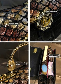 BLLE ROWN New Arrival Women's Luxury Handbags Elegant Snake Pattern Crossbody Bag For Ladies With Adjustable Strap,Stylish Shoulder Bags  - Image 4