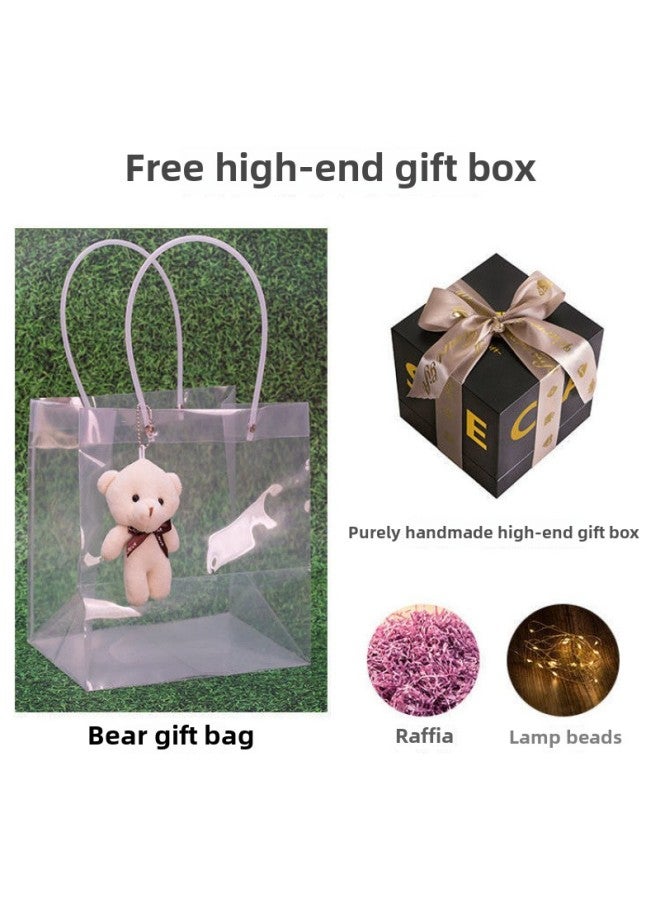 Creative Bird Poem Crystal Ball Music Box Music Box Night Light Bluetooth Audio Sky City Female Birthday Gift-Color:Carousel-qian And Qianxun-gift Box Packaging - Image 5
