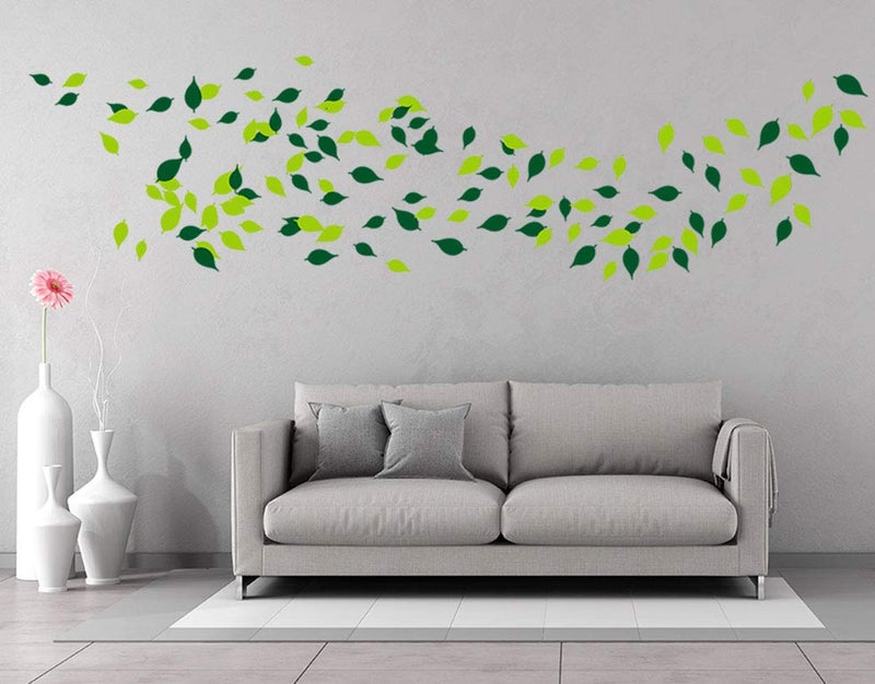 MAFENT Leaves Wall decal for Tree Wall Decor Room Decoration (Dark Green and Light Green) - Image 3