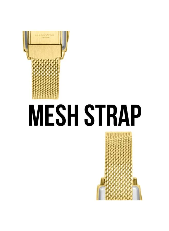 Lee Cooper Women's Mesh Analog Watch LC08160.120 - 22X34 mm