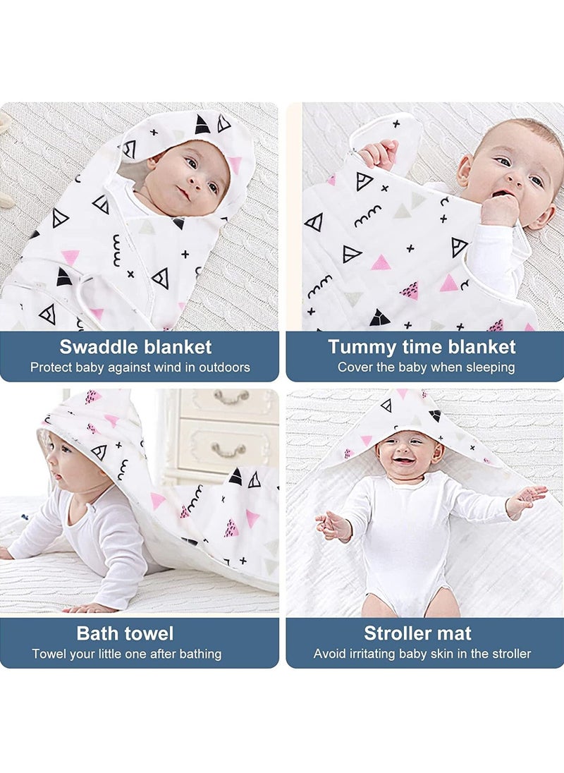 Baby Swaddle Wrap Blanket, Breathable Cotton Adjustable Swaddling Blanket for Newborn Infant Unisex 0-12 Months(Spacecraft)