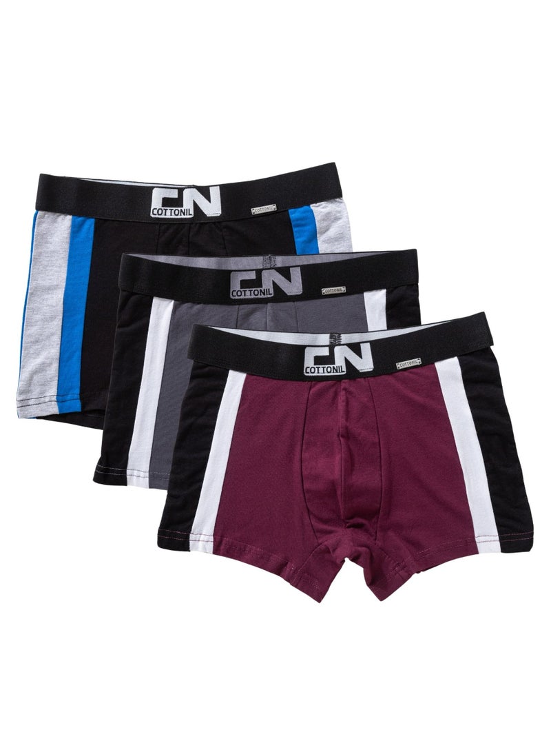 Cottonil Pack of 3 Cotton CN Sport Boxer Underwear for Men - Image 1
