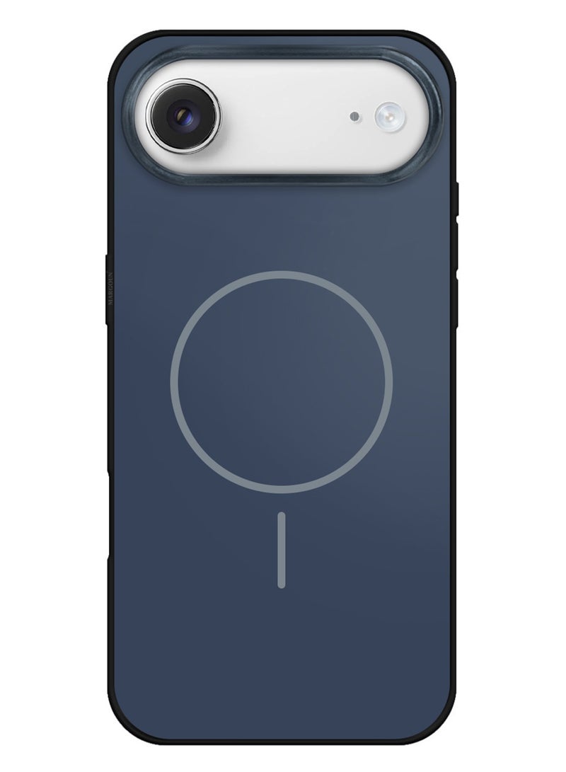 Hard TPU Case Cover for Apple iPhone 17 Air - Full Edge Coverage - Anti-Fingerprint and Glossy - MagSafe Compatible - Dark Blue - Image 3