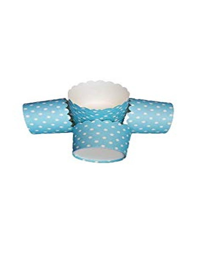 Bakerelation Cupcake Liners 150 Piece Paper Cake Baking Paper Cups Cupcake Muffin Moulds Set of 150 Pieces(Blue Color)(Medium) - Image 2
