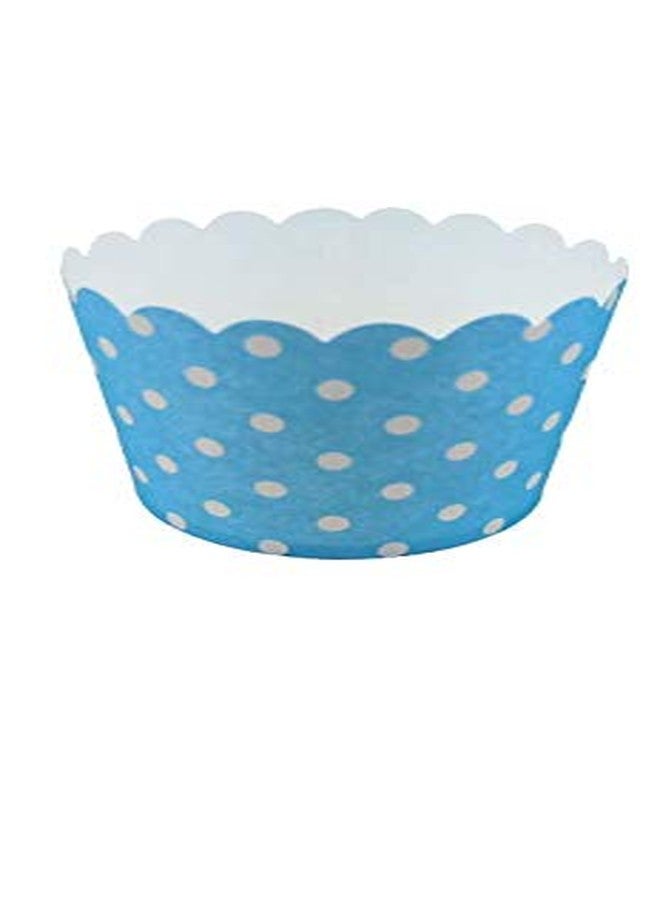 Bakerelation Cupcake Liners 150 Piece Paper Cake Baking Paper Cups Cupcake Muffin Moulds Set of 150 Pieces(Blue Color)(Medium) - Image 1