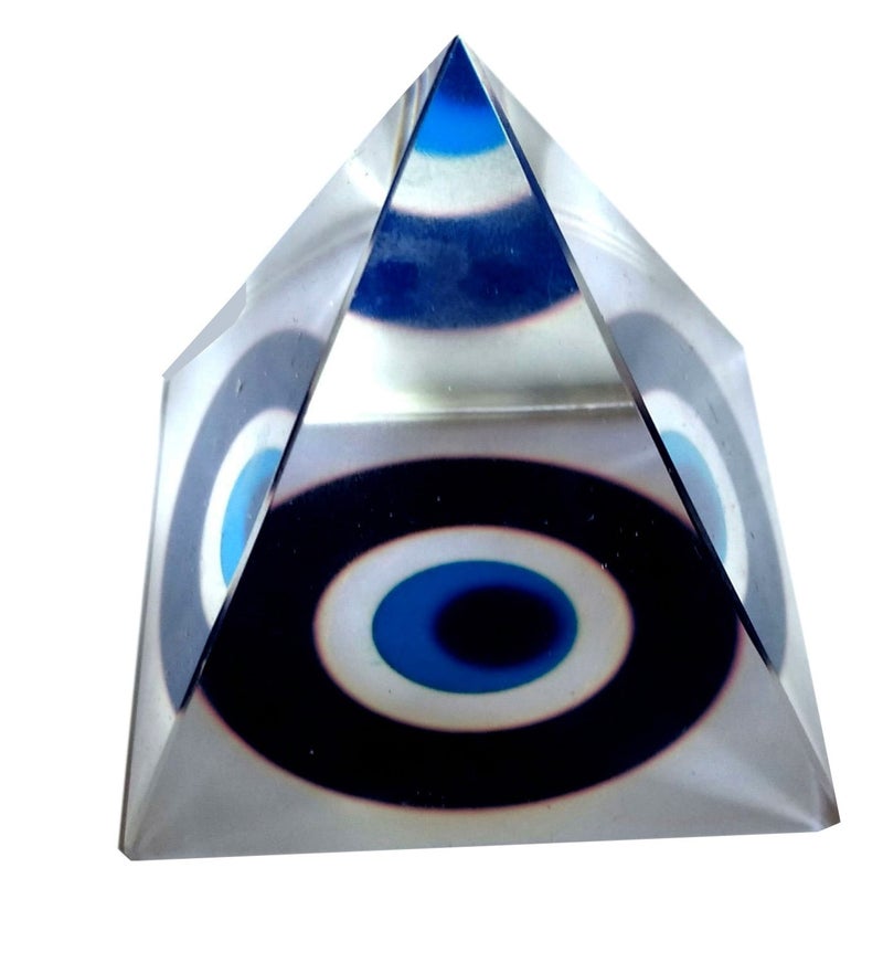eshoppee Evil Eye Crystal Pyramid Vastu Feng Shui Pyramid - Image 5