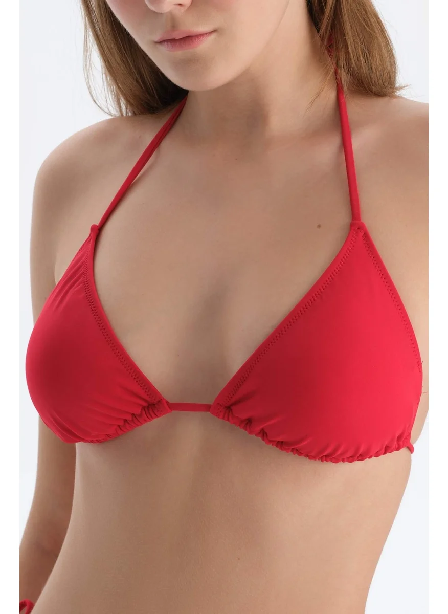 داجي Red Triangle Small Bikini Top