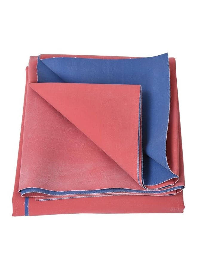 SAAMIYA ENTERPRISE's Rubber Sheet/Makintosh Sheet/Mattress Protector for Hospital Bed or Baby Bed Colour: Red and Blue (1 Meter / 3.6 Feet X 3 Feet) - Image 1