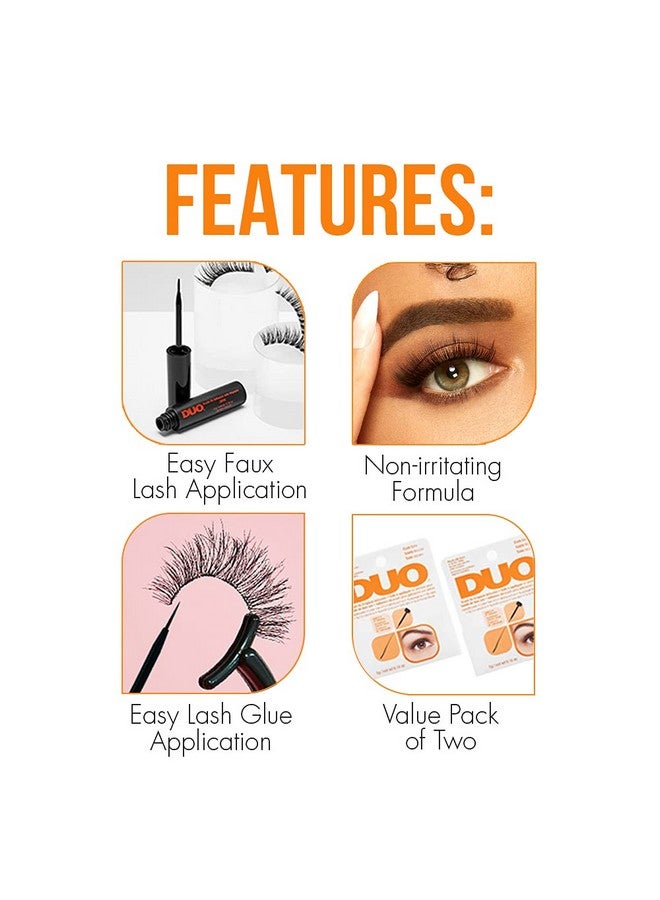 DUO Brushon Strip Lash Adhesive Dark Tone 0.18 Oz 2Packs - Image 4