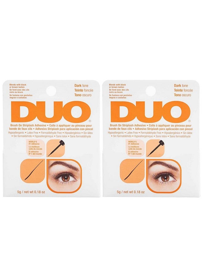 DUO Brushon Strip Lash Adhesive Dark Tone 0.18 Oz 2Packs - Image 1