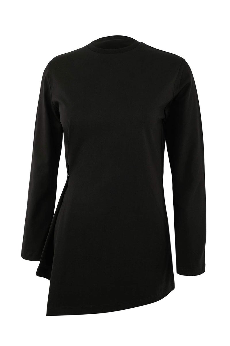 trendyol Black Regular Single Jersey Plain Knitted Tctss26Uk00007 - Image 4