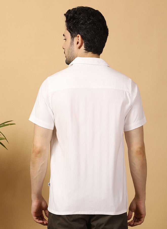 Hence Men Relaxed Opaque Casual Shirt with Cuban Collar - Image 5