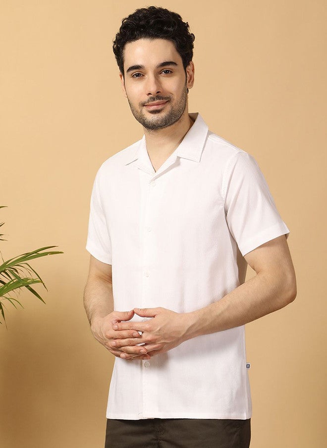 Hence Men Relaxed Opaque Casual Shirt with Cuban Collar - Image 4