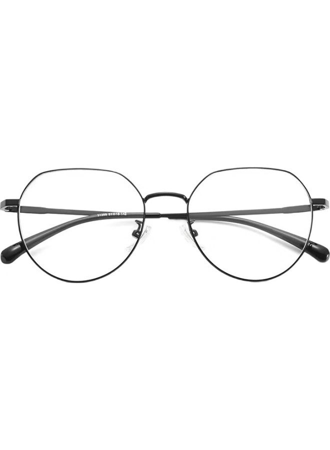 Mirror State Jingbang Anti-blue Light Gl For Women Men, Polygon Frame With Prescription Lenses, Black - Image 3