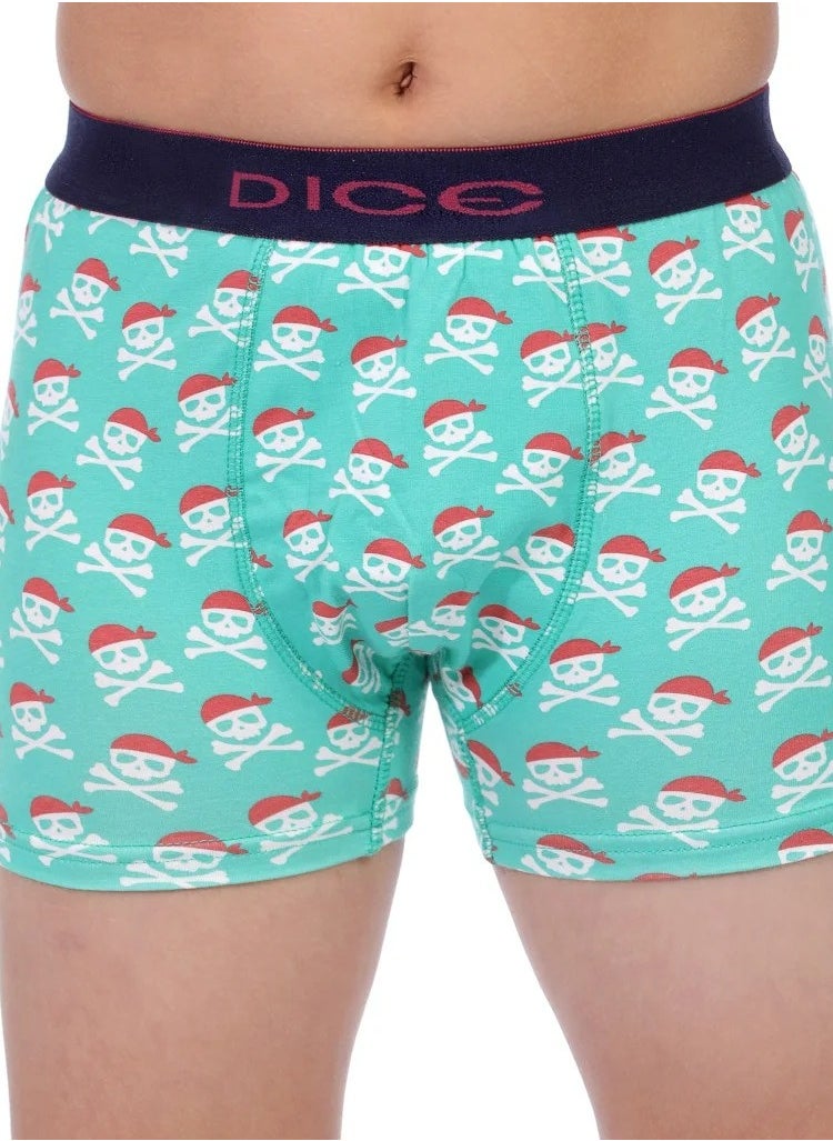 DICE Pack of 6 Printed Cotton Boxer for Boys  - Image 3