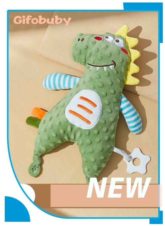 Gifobuby Dinosaur Stuffed Toys Teether Baby Toys, Soft & Cuddly Sensory Toy for Infants and Toddlers Perfect Gift for Newborn  - Image 1