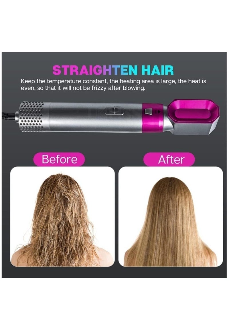 أداة تصفيف الشعر Airwrap 5 في 1 مجفف شعر فرشاة هواء ساخن مصفف شعر مكواة شعر سلبية الأيونات مكثف شعر مكواة تجعيد الشعر فرشاة لف هواء ساخن - Image 4