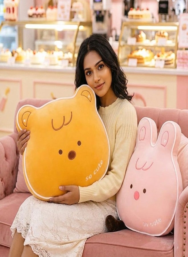 TechMax Solution Charming Pink Stuffed Pillow, Cozy Lounging Accessory for Kids, Decorative Room Plushie for Teens - Image 5
