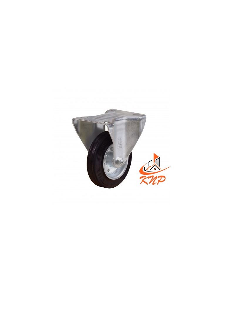 KNP Caster Wheel Rubber 5" Fixed - Image 2