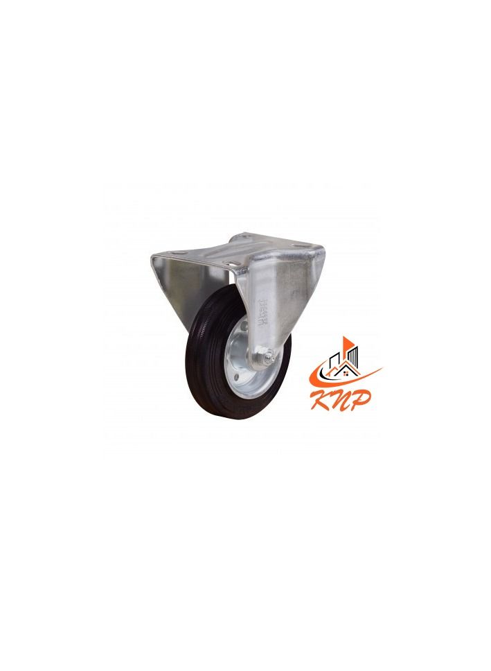 KNP Caster Wheel Rubber 5" Fixed - Image 1