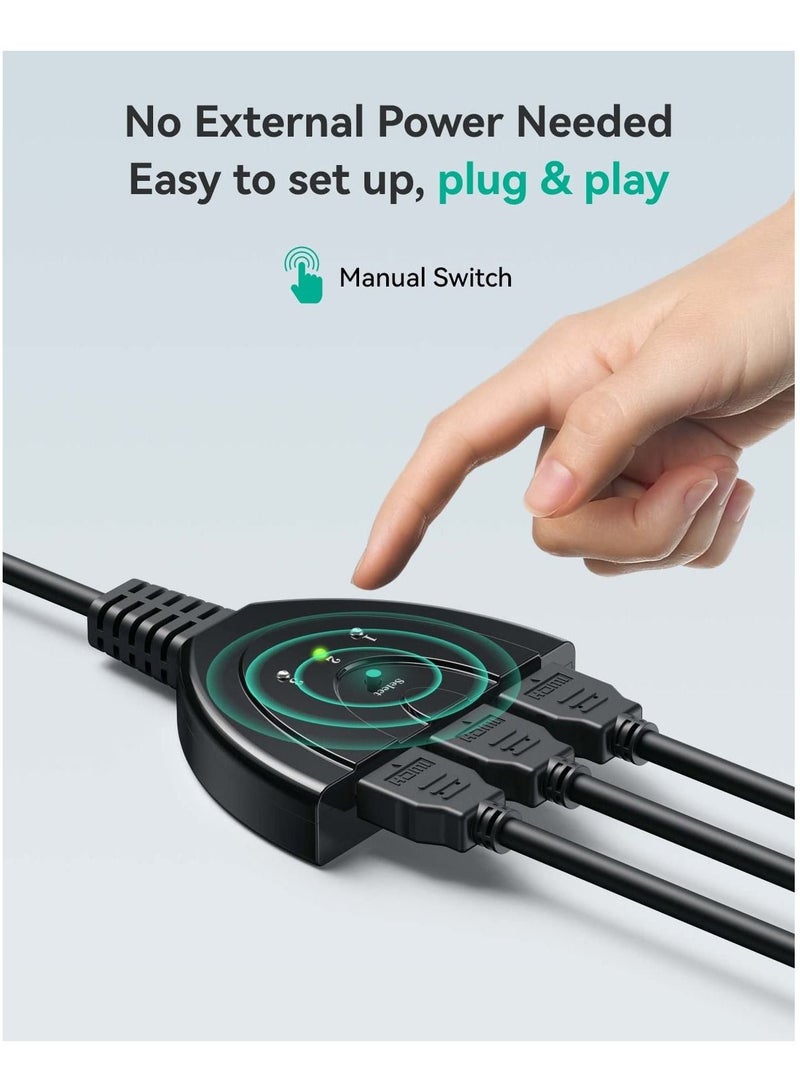 3 Port HDMI 1080P Switcher Switch Splitter for HDTV DVD Xbox 360 - Image 3