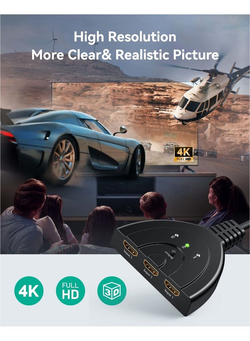 3 Port HDMI 1080P Switcher Switch Splitter for HDTV DVD Xbox 360 - Image 5