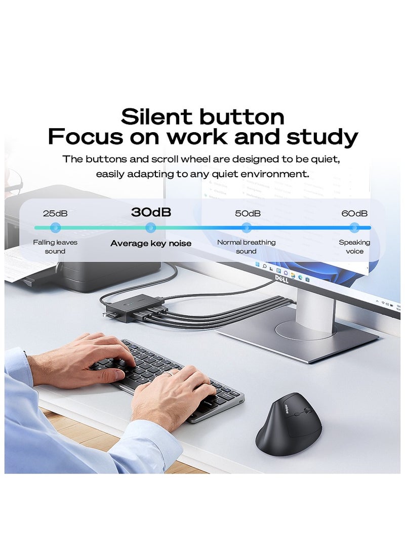 mblue Business Office Mouse – Silent Clicks, Smooth Control, Professional Performance, M206 Pro - Image 5