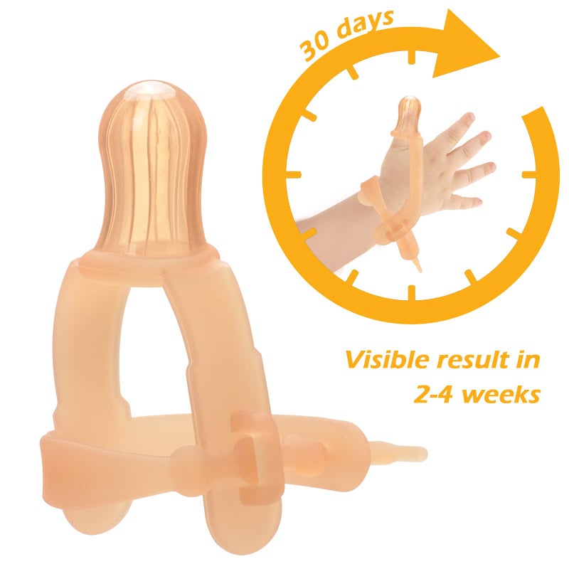 Elfzone Thumb Sucking Stop for Kids - 15 Months Baby - Adjustable Thumb Guard for Thumb Sucking Silicone Thumb Sucking Treatment Kit,Suitable for 0.5-0.7"Thumbs and 1.6-1.95" Wide Wrist - Image 3