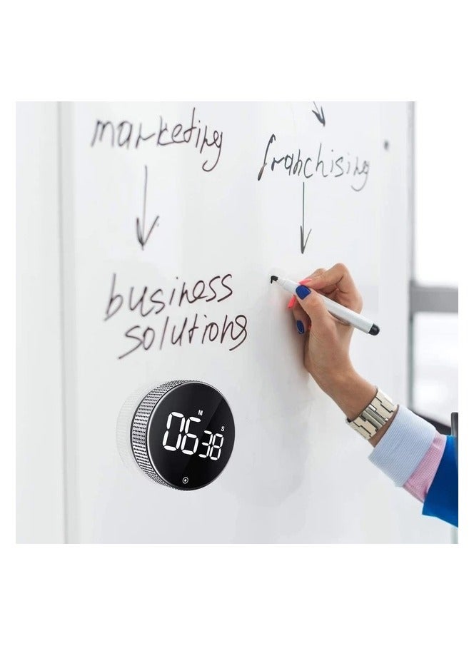 مؤقت مطبخ رقمي - مؤقت عد تنازلي وعد تصاعدي مع شاشة LED كبيرة مؤقت مزود بميزة ضبط الصوت، سهل الاستخدام أثناء الطهي ومثالي لكبار السن والأطفال - Image 4